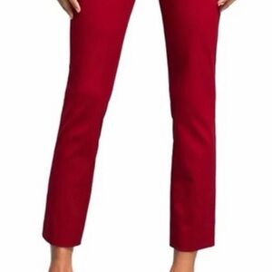Anthropologie Red Ankle Pants